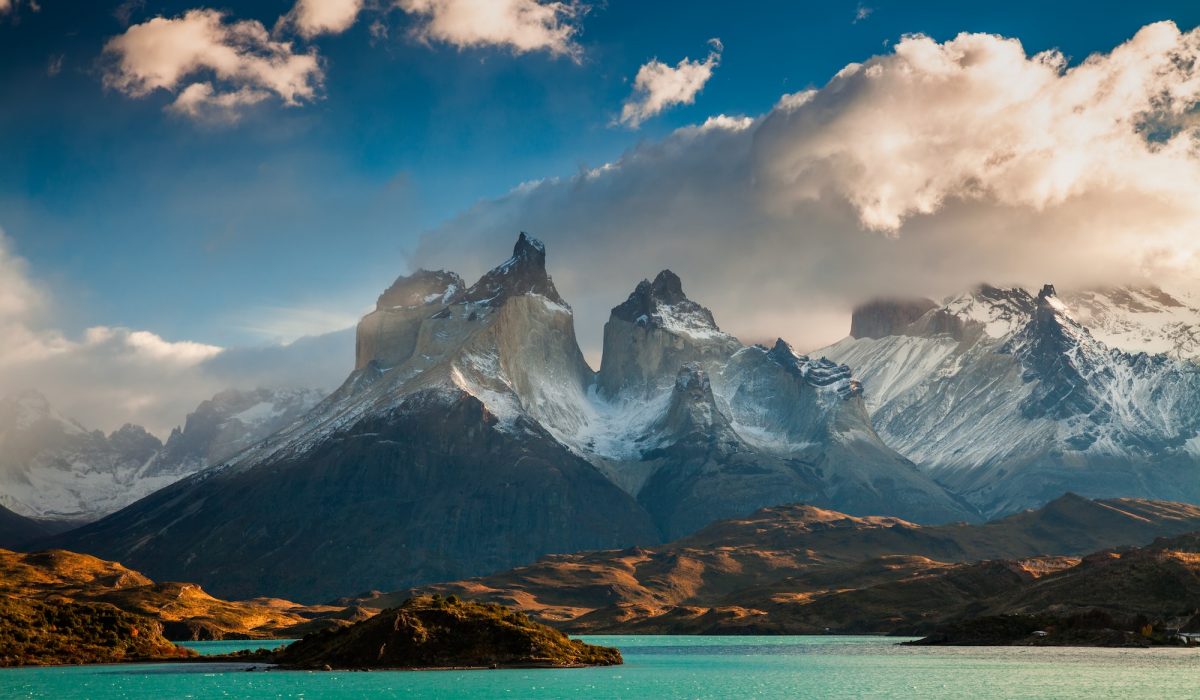 Dramatic dawn in Torres del Paine, Chile